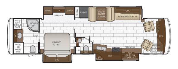 2022 Newmar Ventana 3709 Floorplan