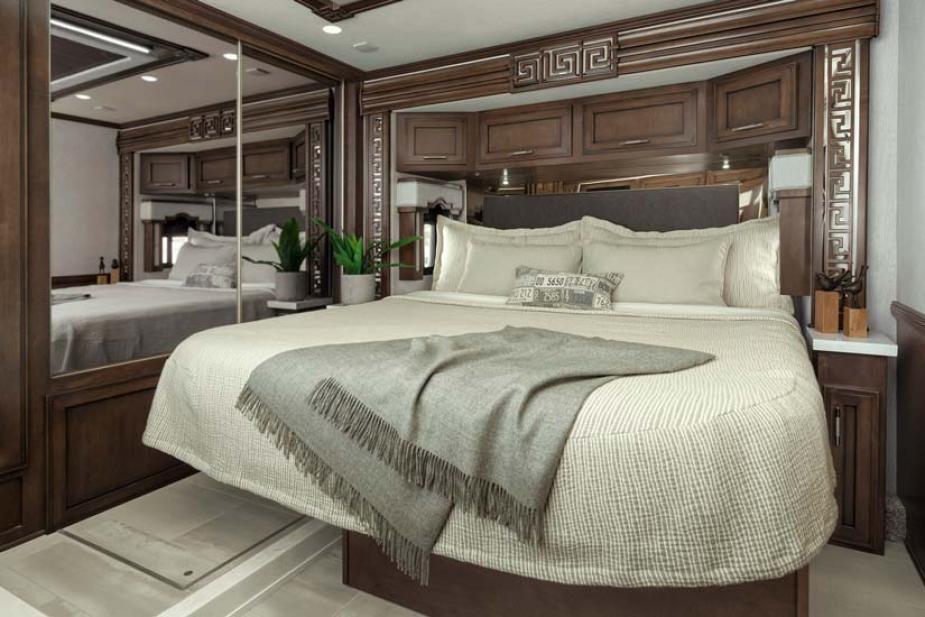 Bedroom inside the 2022 Newmar Ventana